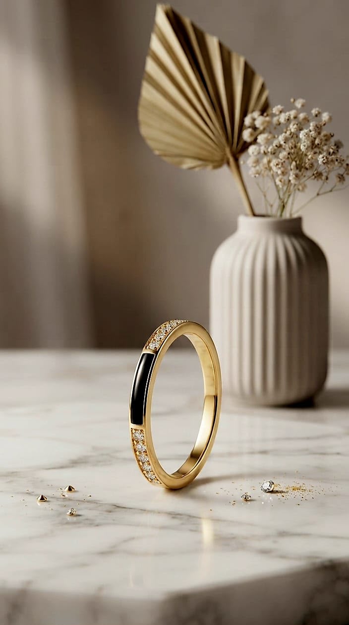 Noir Enamel Band